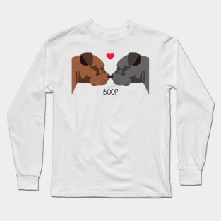 Pitbull Dog Boop I Love You Long Sleeve T-Shirt